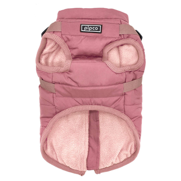 Load image into Gallery viewer, Underside view of dusty rose pink Pipco Puffer Jacket Australia