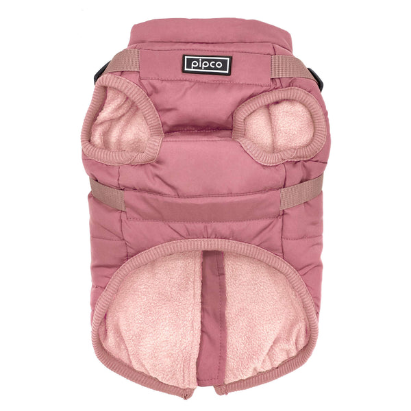 Load image into Gallery viewer, Underside view of dusty rose pink Pipco Puffer Jacket Australia

